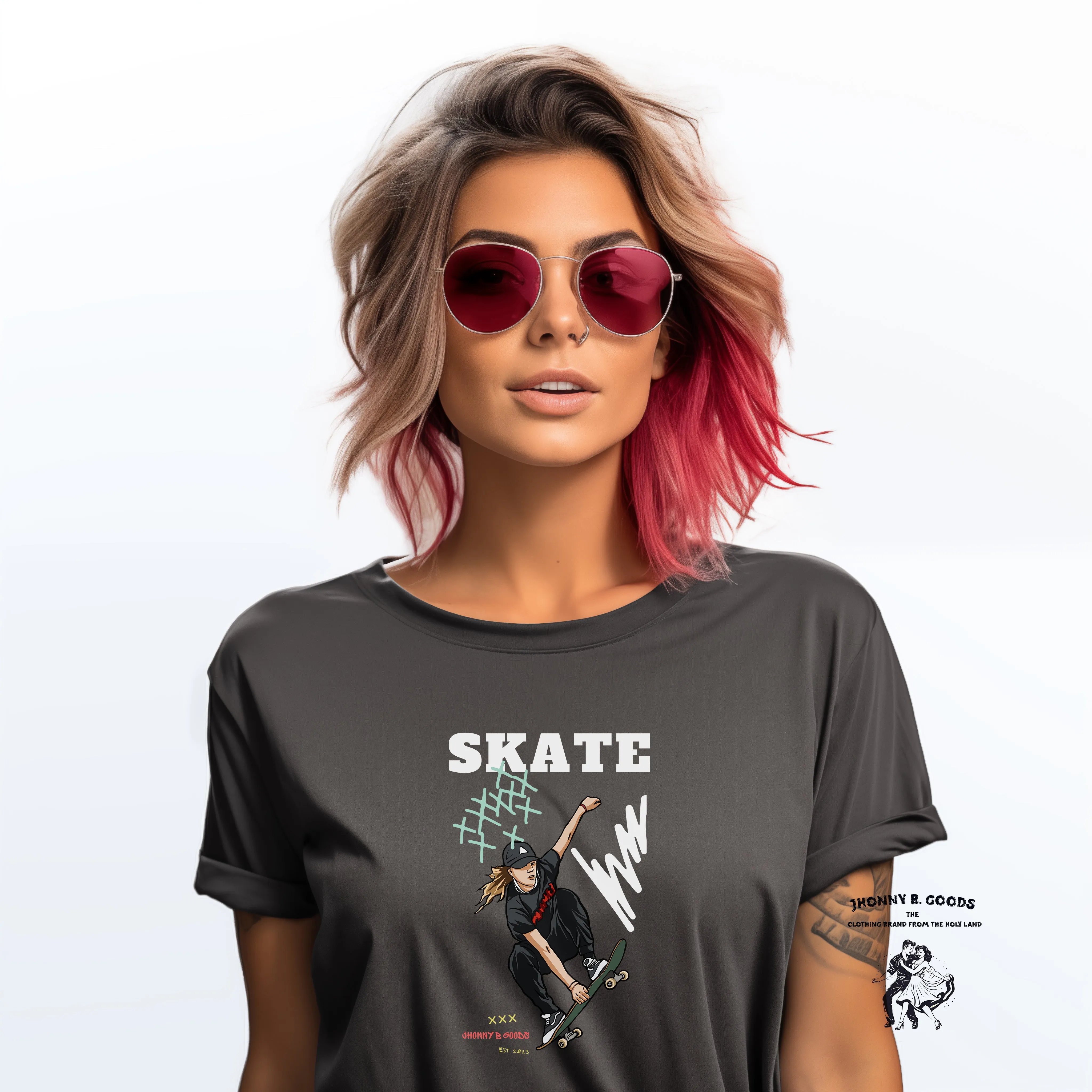 Skate Women's garment-dyed heavyweight t-shirt