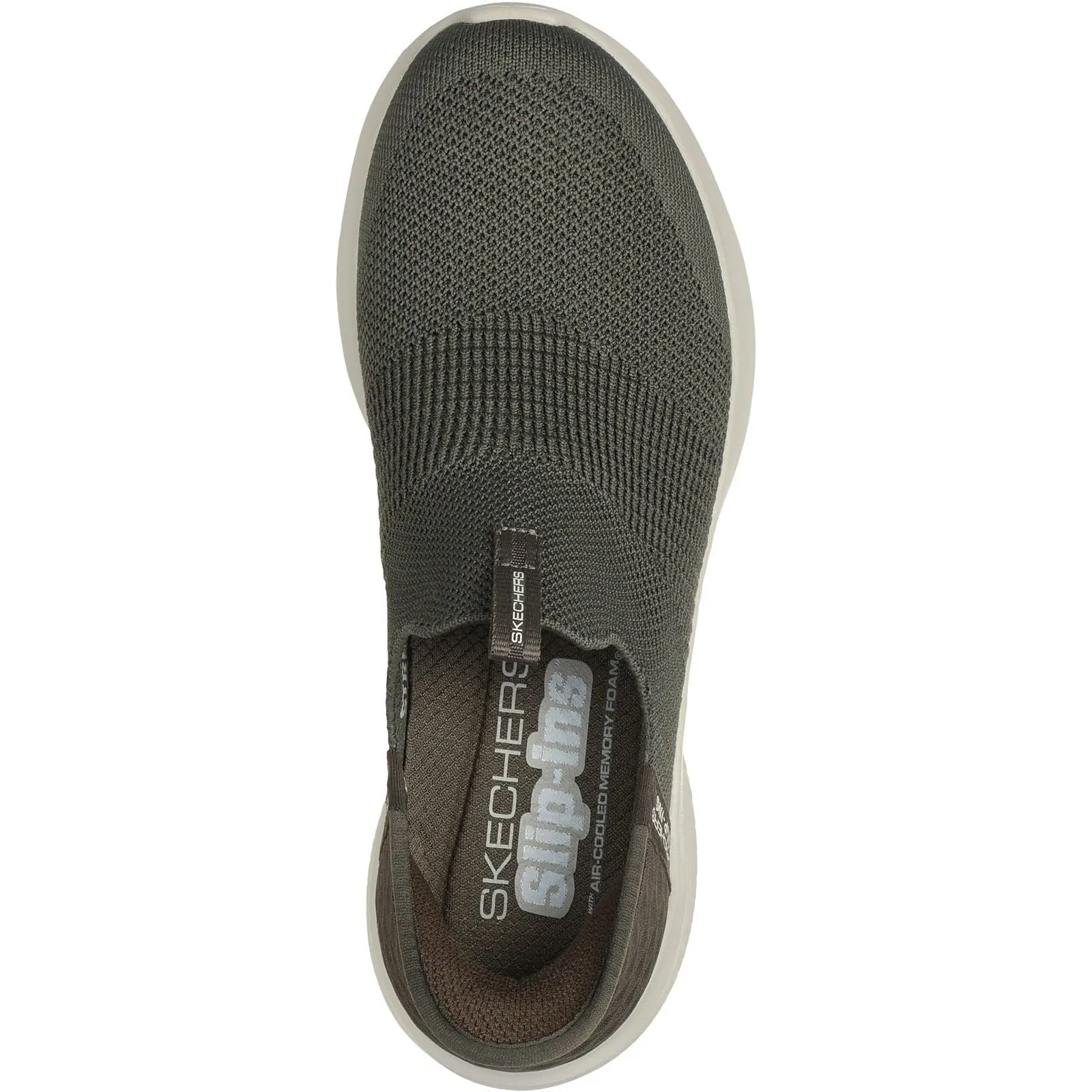 Skechers 149708 Slip-ins Ultra Flex 3.0 Cozy Streak Sneakers für Damen mit weiter Passform - Olivgrün