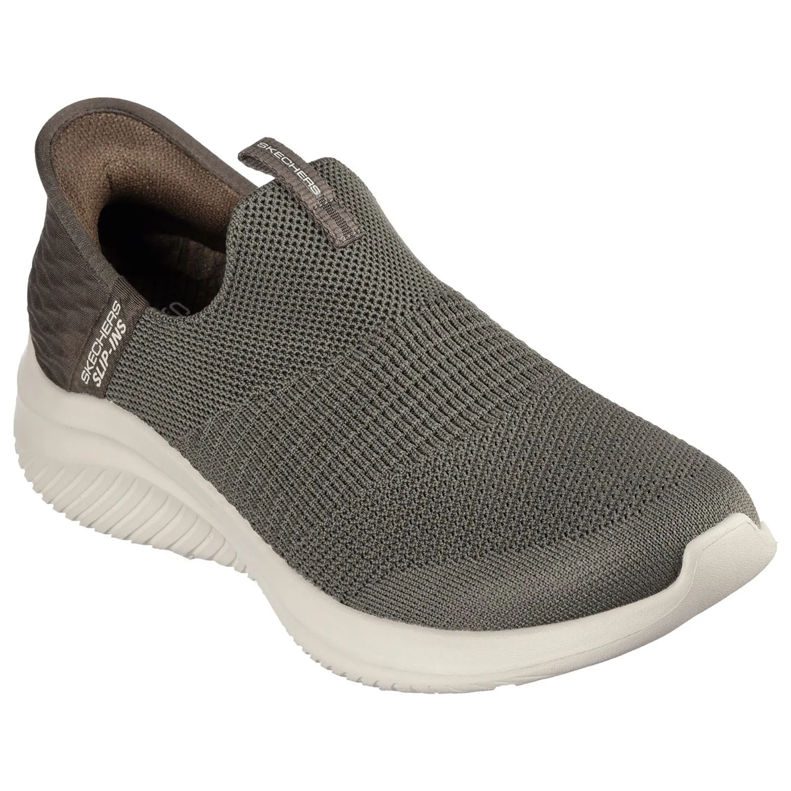 Skechers 149708 Slip-ins Ultra Flex 3.0 Cozy Streak Sneakers für Damen mit weiter Passform - Olivgrün