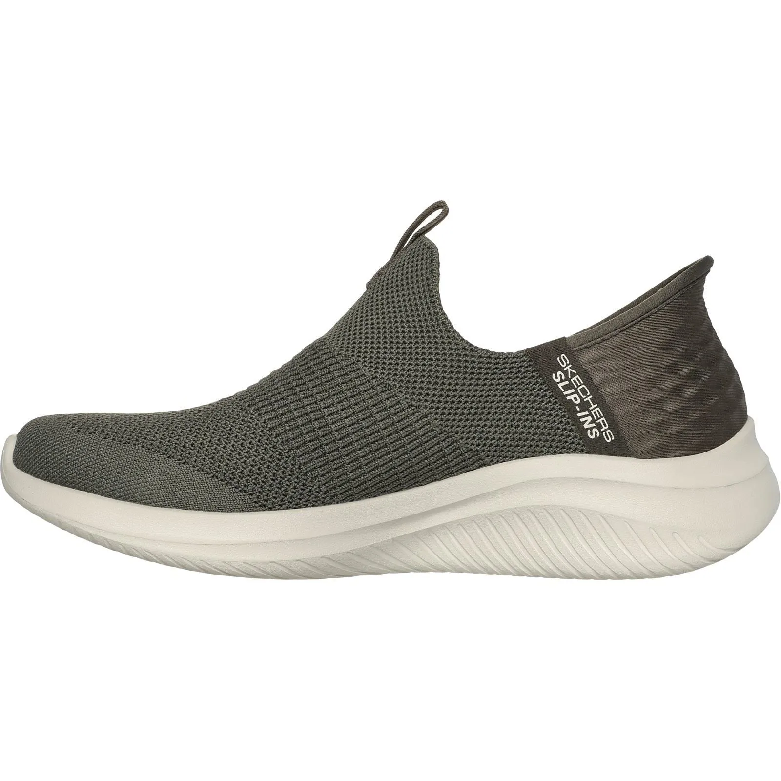 Skechers 149708 Slip-ins Ultra Flex 3.0 Cozy Streak Sneakers für Damen mit weiter Passform - Olivgrün
