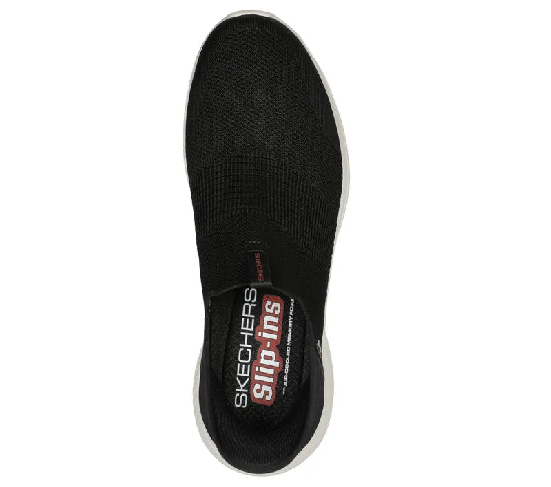 Skechers 232450 Slip-ins Ultra Flex 3.0 - Smooth Step Sneakers für Herren mit weiter Passform - Schwarz