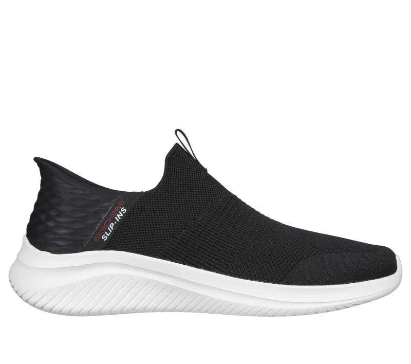 Skechers 232450 Slip-ins Ultra Flex 3.0 - Smooth Step Sneakers für Herren mit weiter Passform - Schwarz