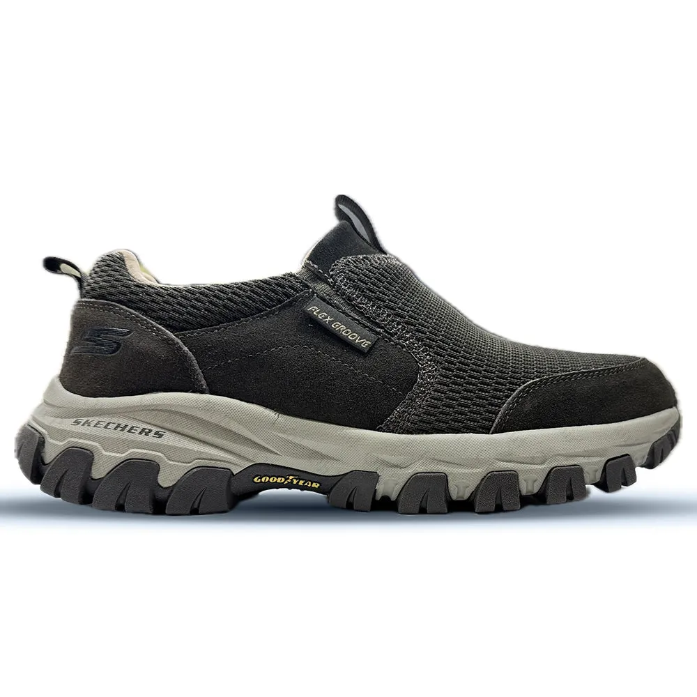 Sketcher DLux Flex Groove Trail Goodyear Sole "Brown"