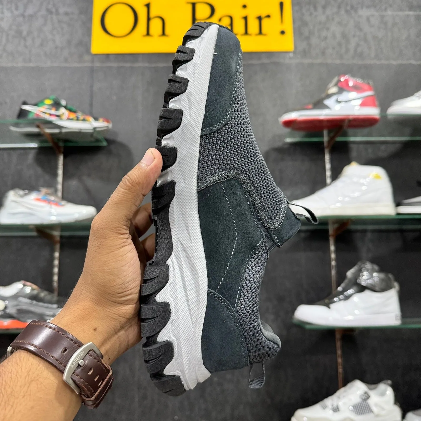 Sketcher DLux Flex Groove Trail Goodyear Sole "Grey"