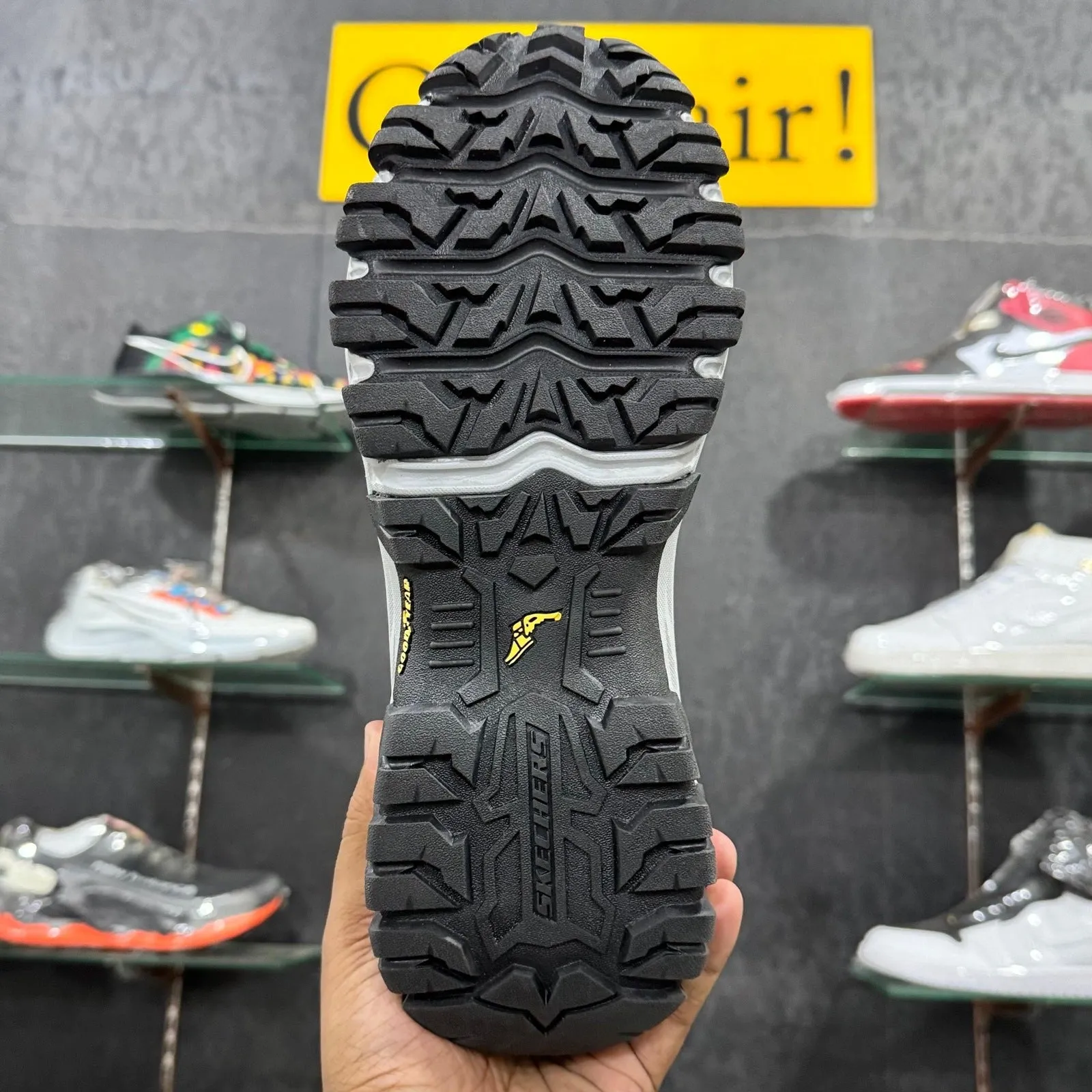 Sketcher DLux Flex Groove Trail Goodyear Sole "Grey"