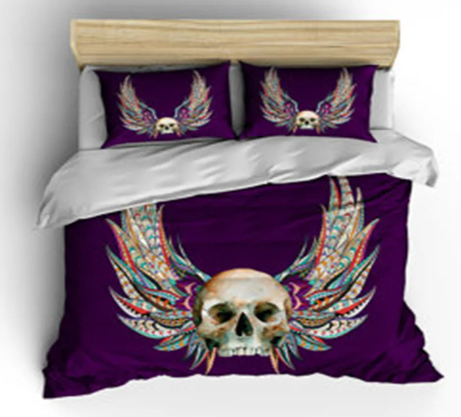 Skull & Wings Duvet Cover
