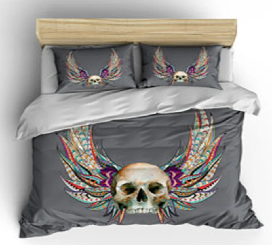 Skull & Wings Duvet Cover