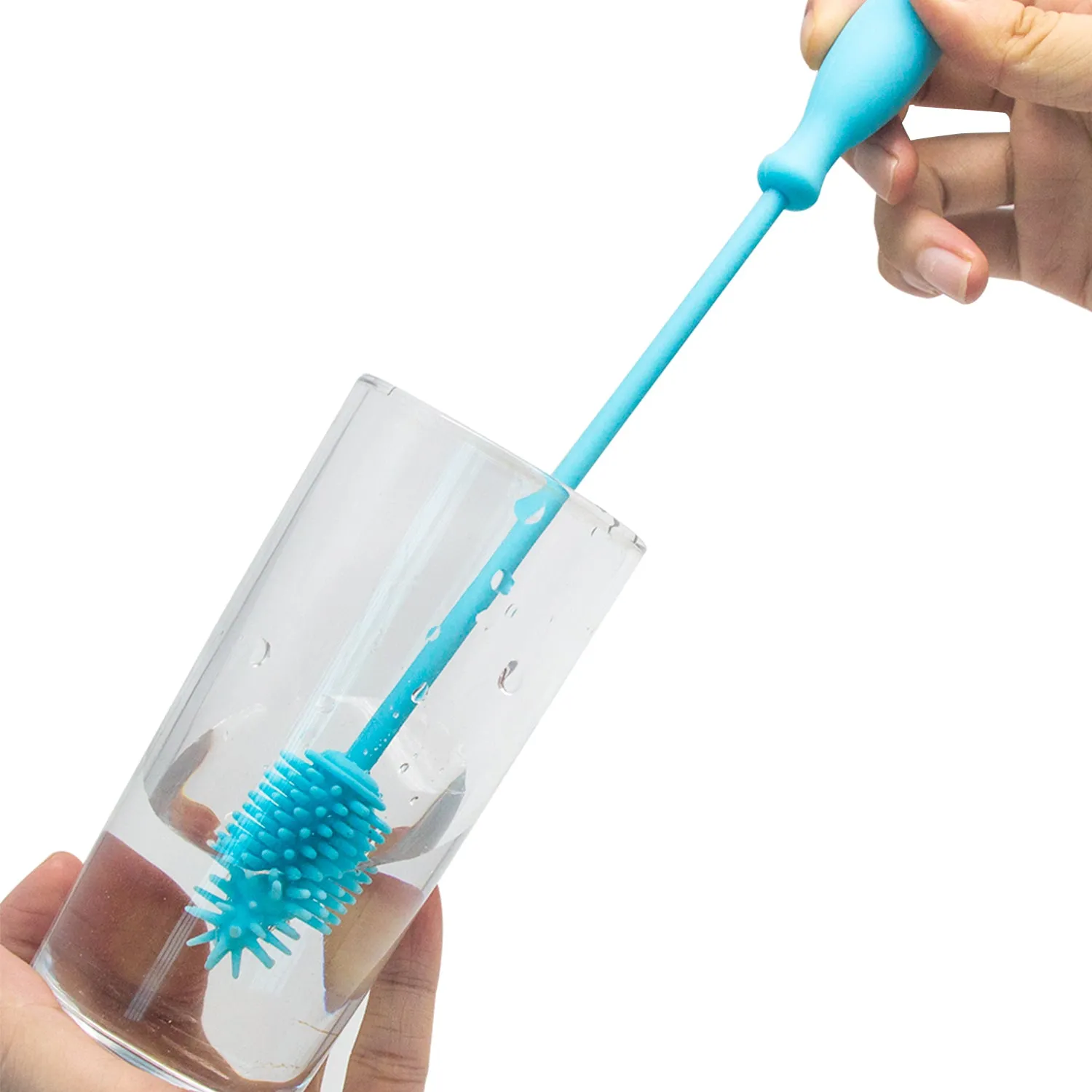 Small Bottle Brush Cleaning Tool - 100% Silicone