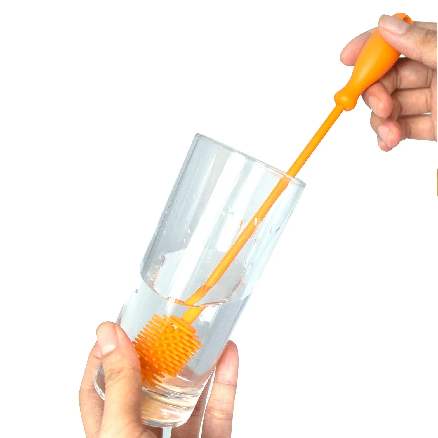 Small Bottle Brush Cleaning Tool - 100% Silicone