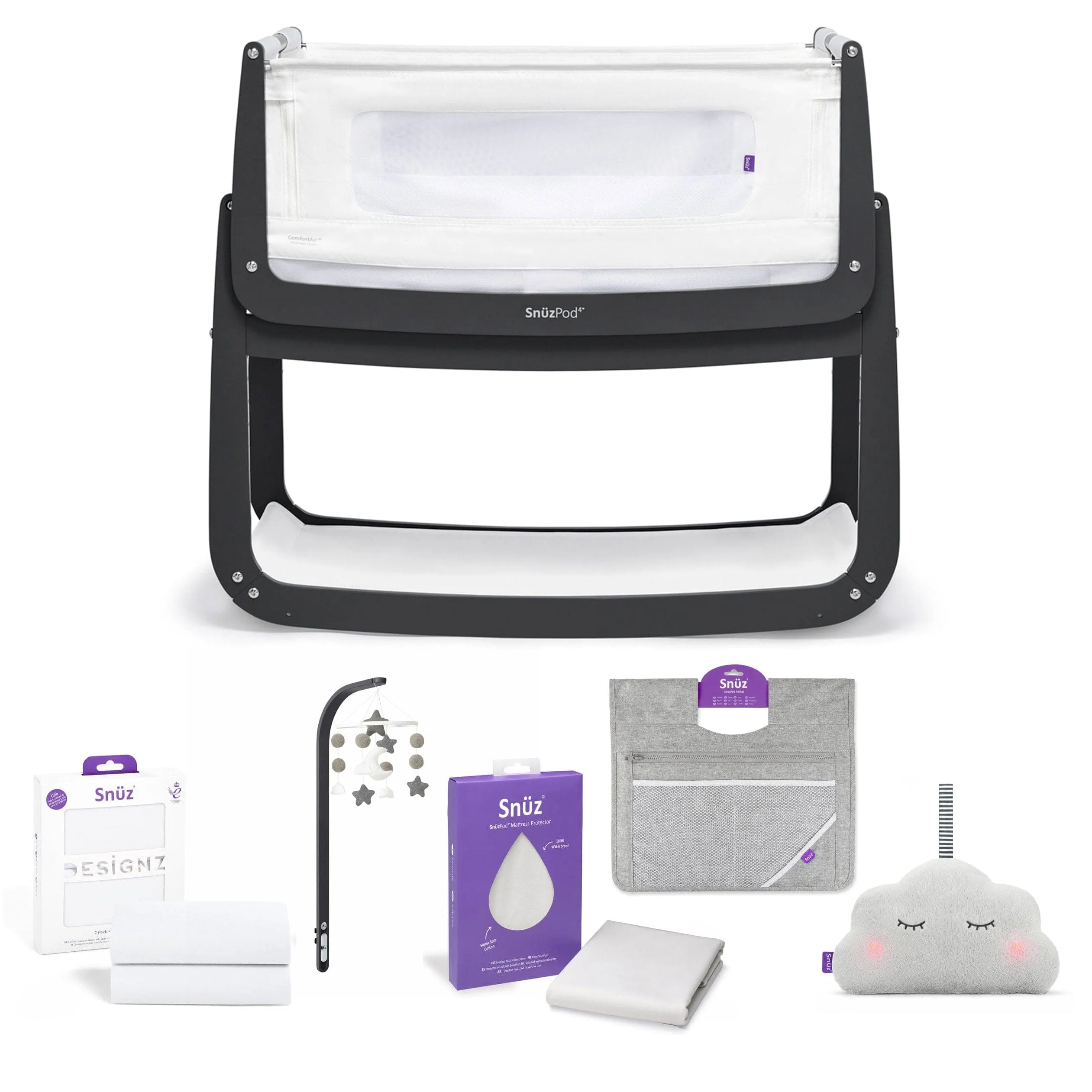 SnüzPod 4 Ultimate Sleep Solution 7 Piece Bundle in Slate