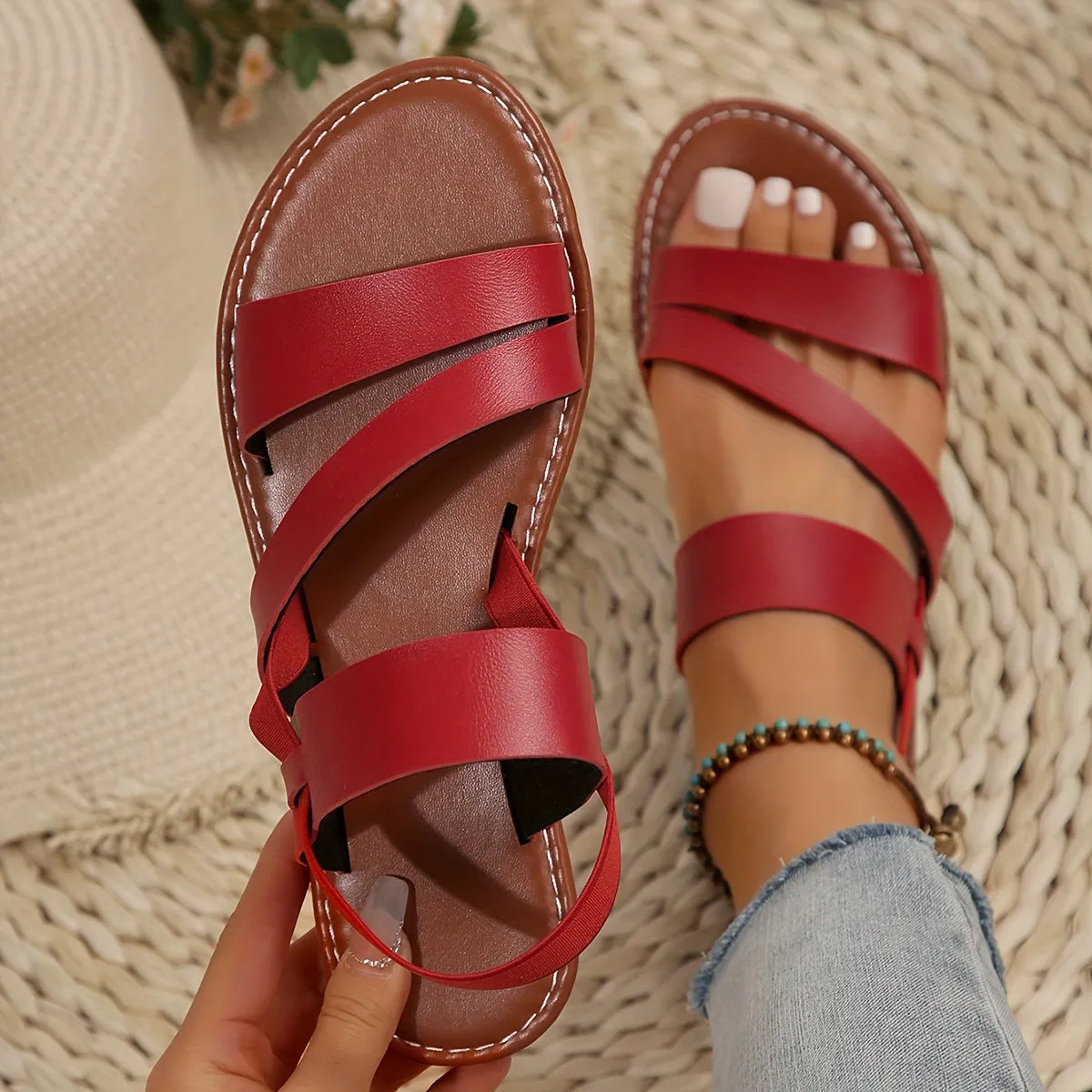 Sophia - Casual leather orthopedic sandals