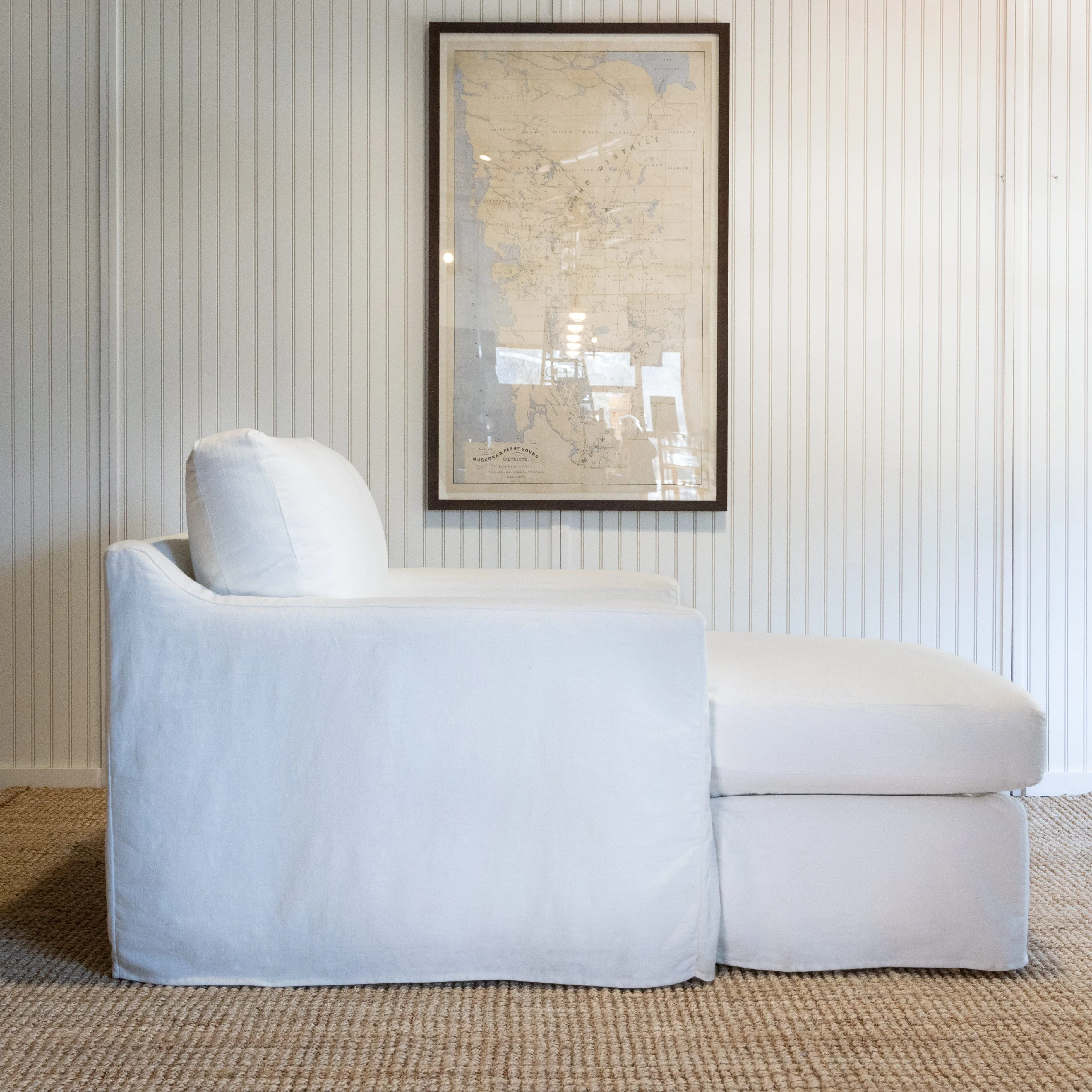 Southshore Slipcovered Chaise Lounge