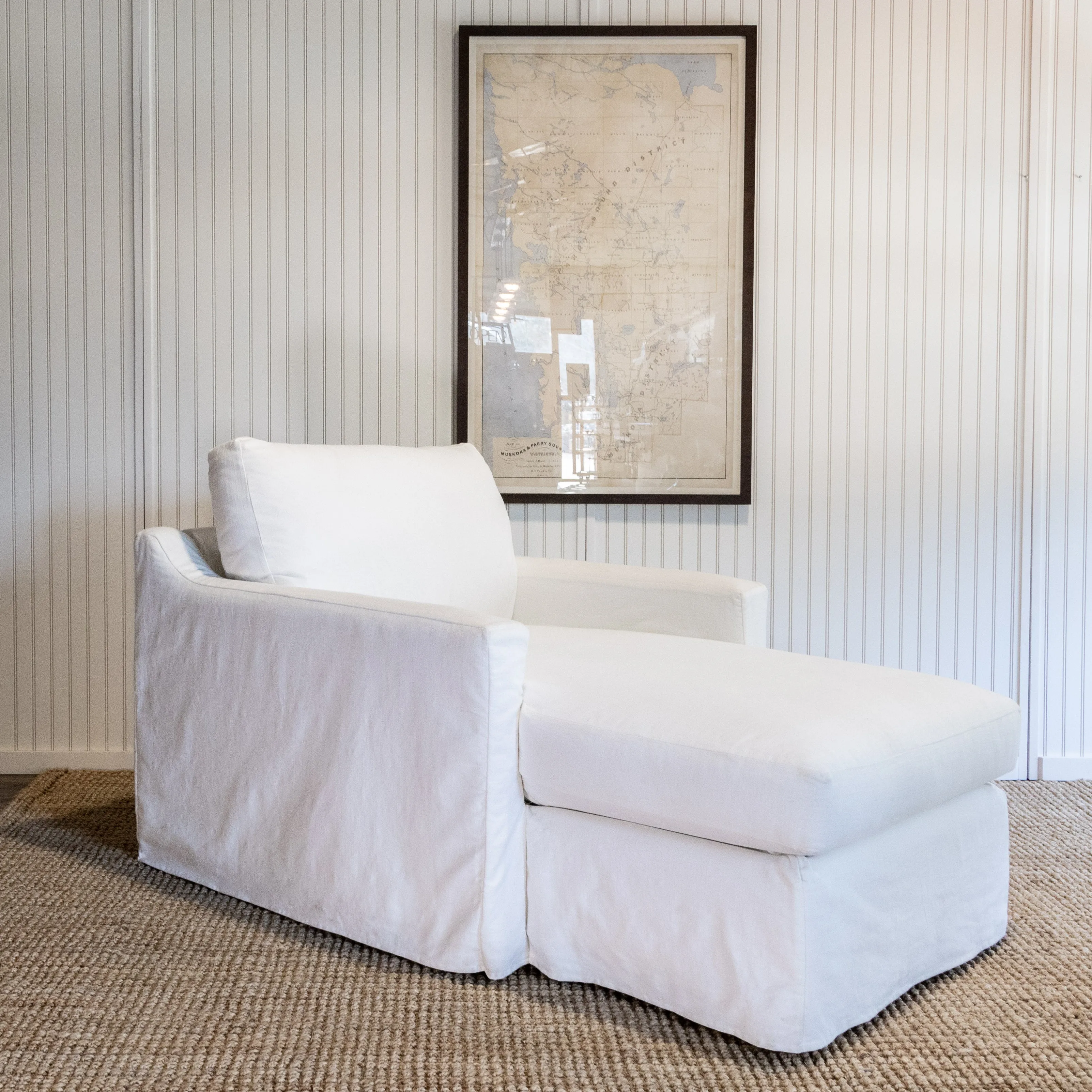 Southshore Slipcovered Chaise Lounge