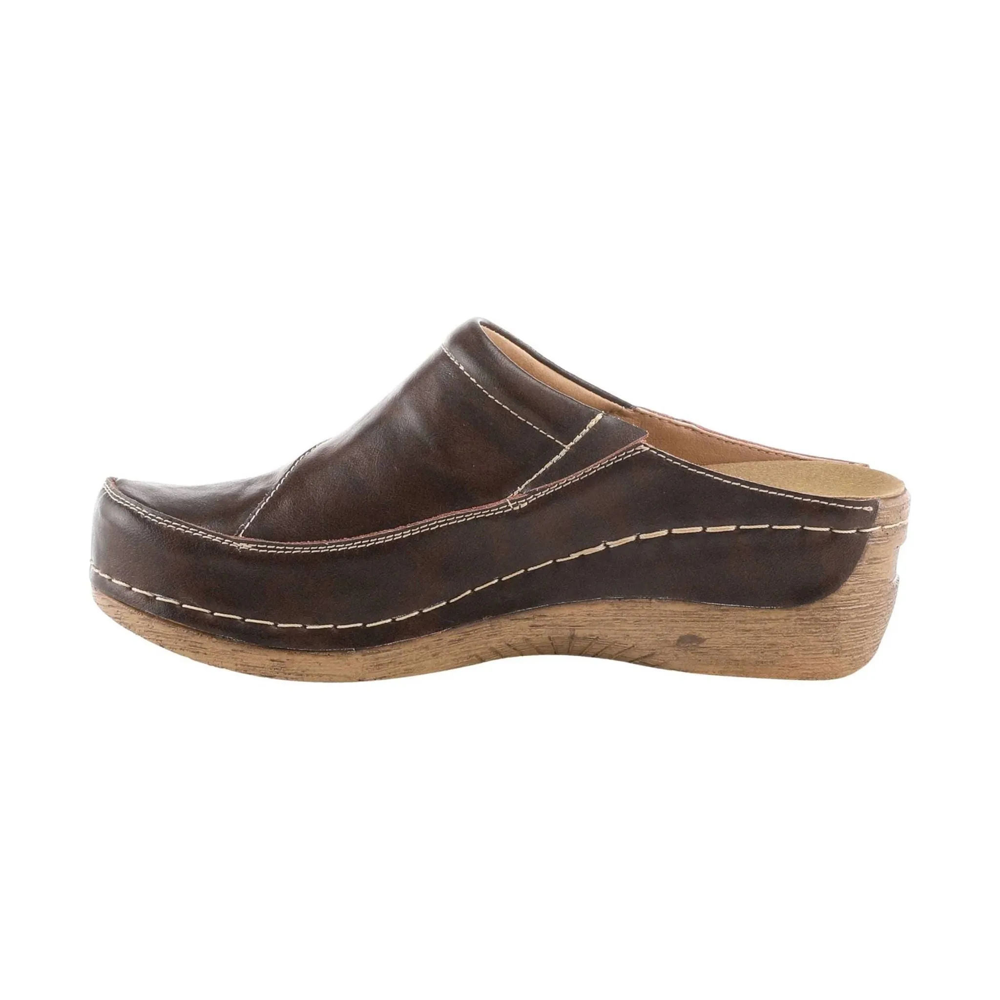 Spring Step Women's Telly Clog - Dark Brown