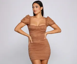 Stylish Influence Stylish Ruched Mini Dress
