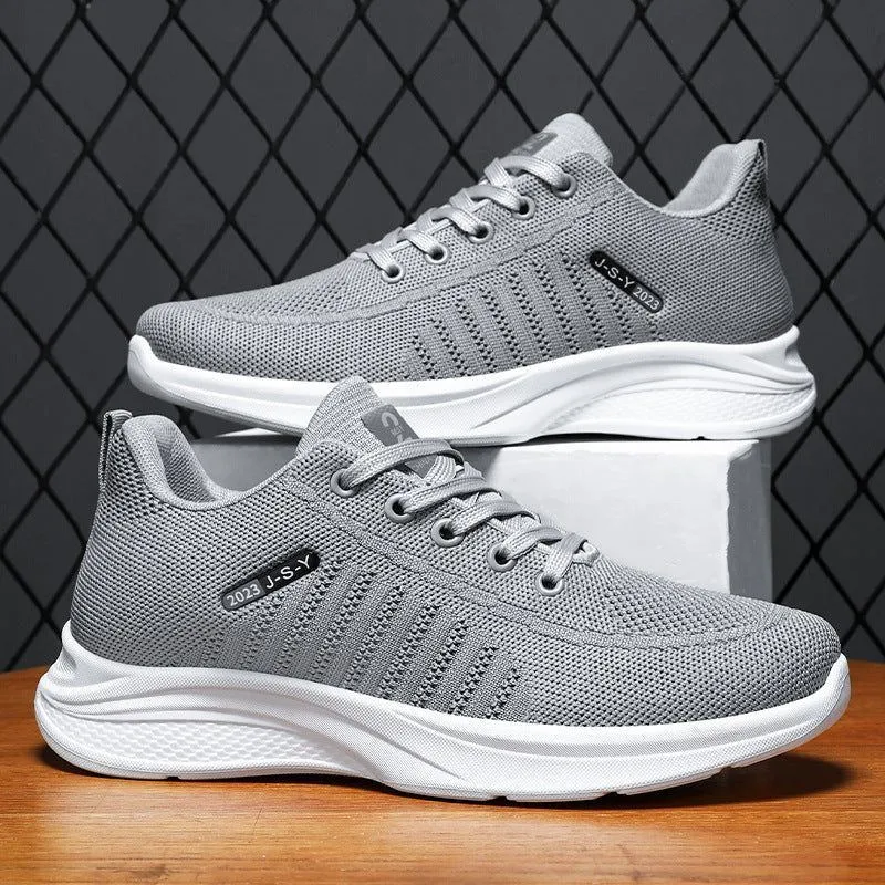 Summer New Fly Woven Mesh Breathable Shoes Comfortable Casual
