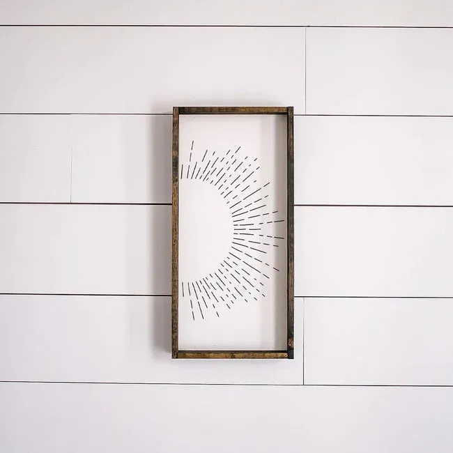 Sunburst Wood Sign