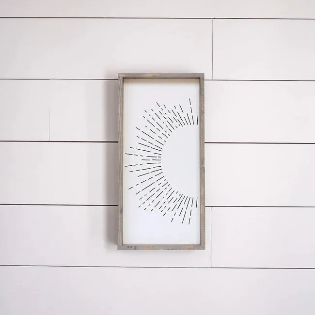 Sunburst Wood Sign
