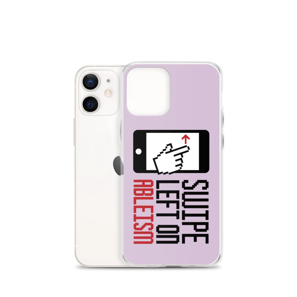 Swipe Left on Ableism (Pink iPhone Case)