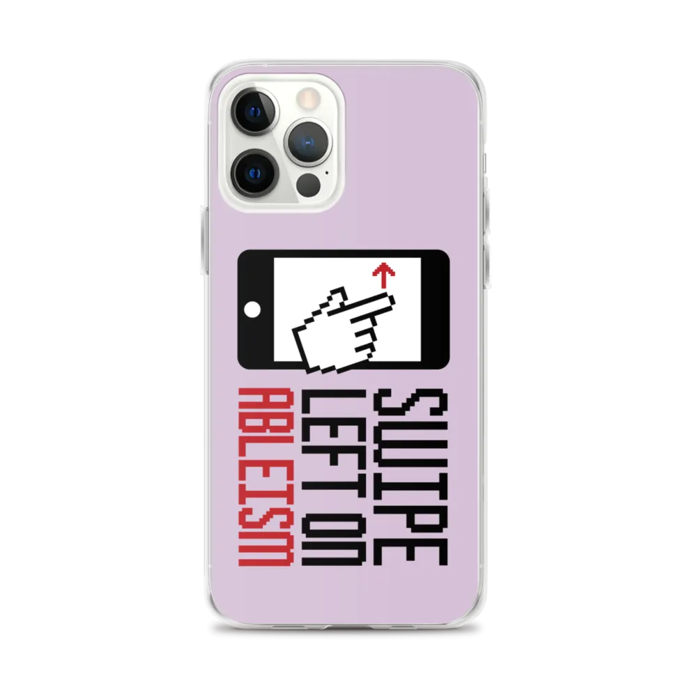 Swipe Left on Ableism (Pink iPhone Case)
