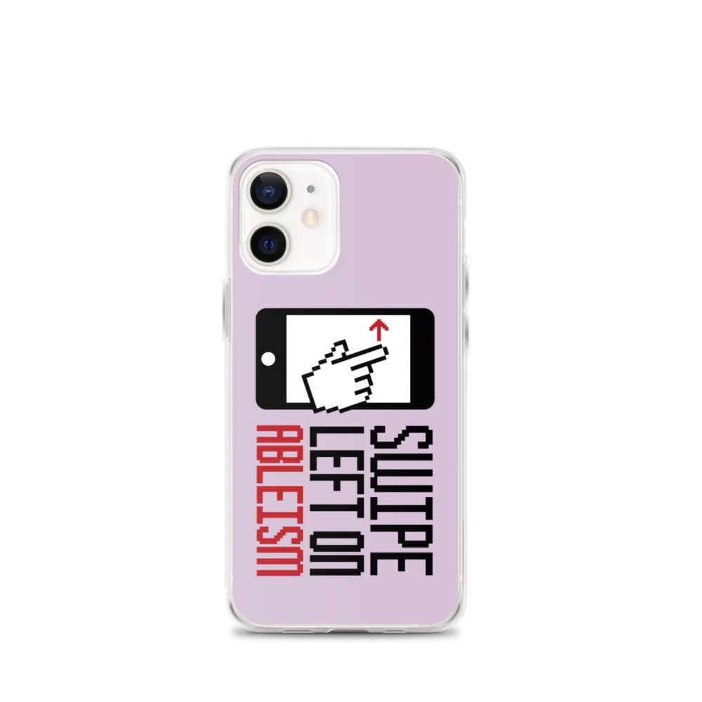 Swipe Left on Ableism (Pink iPhone Case)
