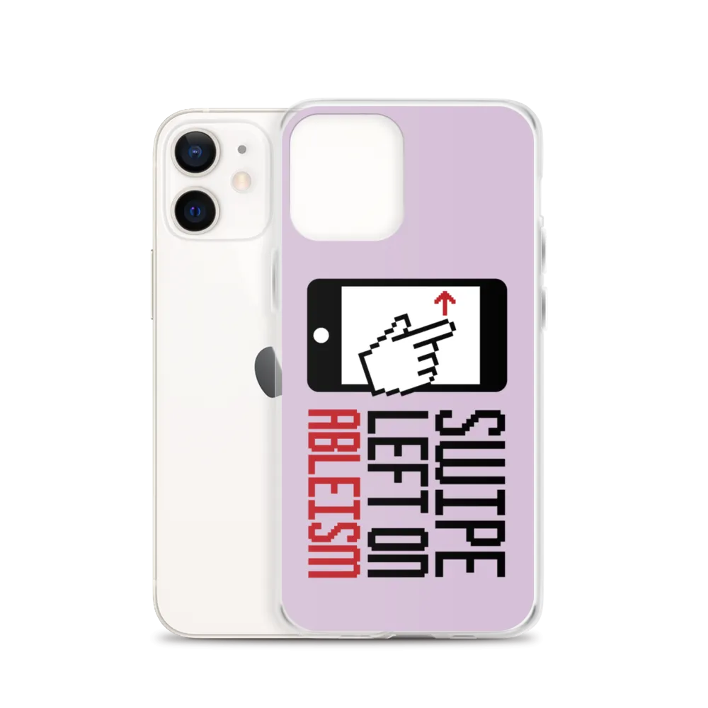 Swipe Left on Ableism (Pink iPhone Case)