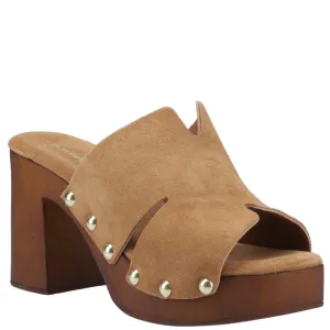 Tan Perle Platform Sandals