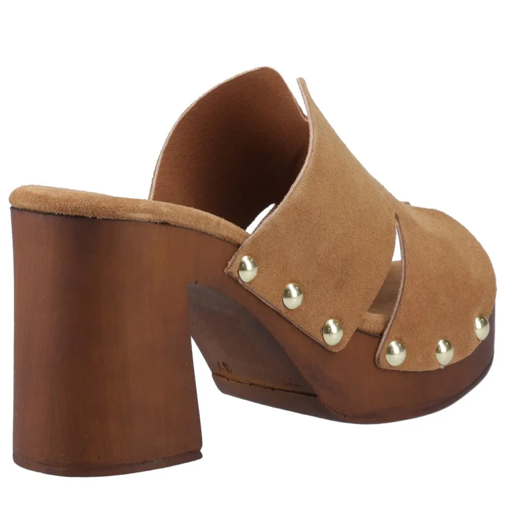 Tan Perle Platform Sandals