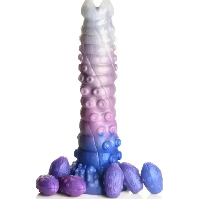 Tenta-Queen Ovipositor Silicone Dildo with Eggs