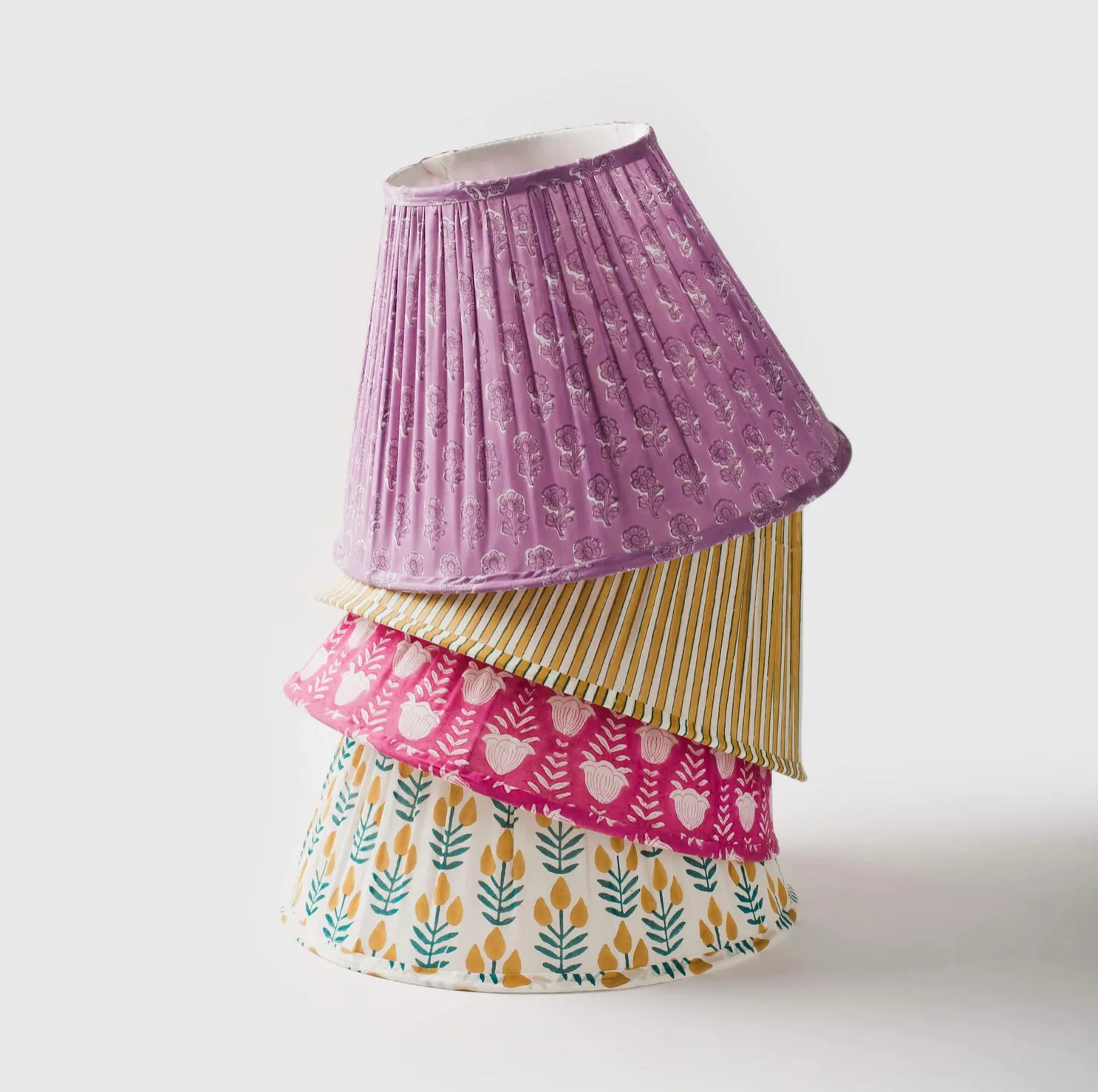 Tulip Gathered Floral Lampshade