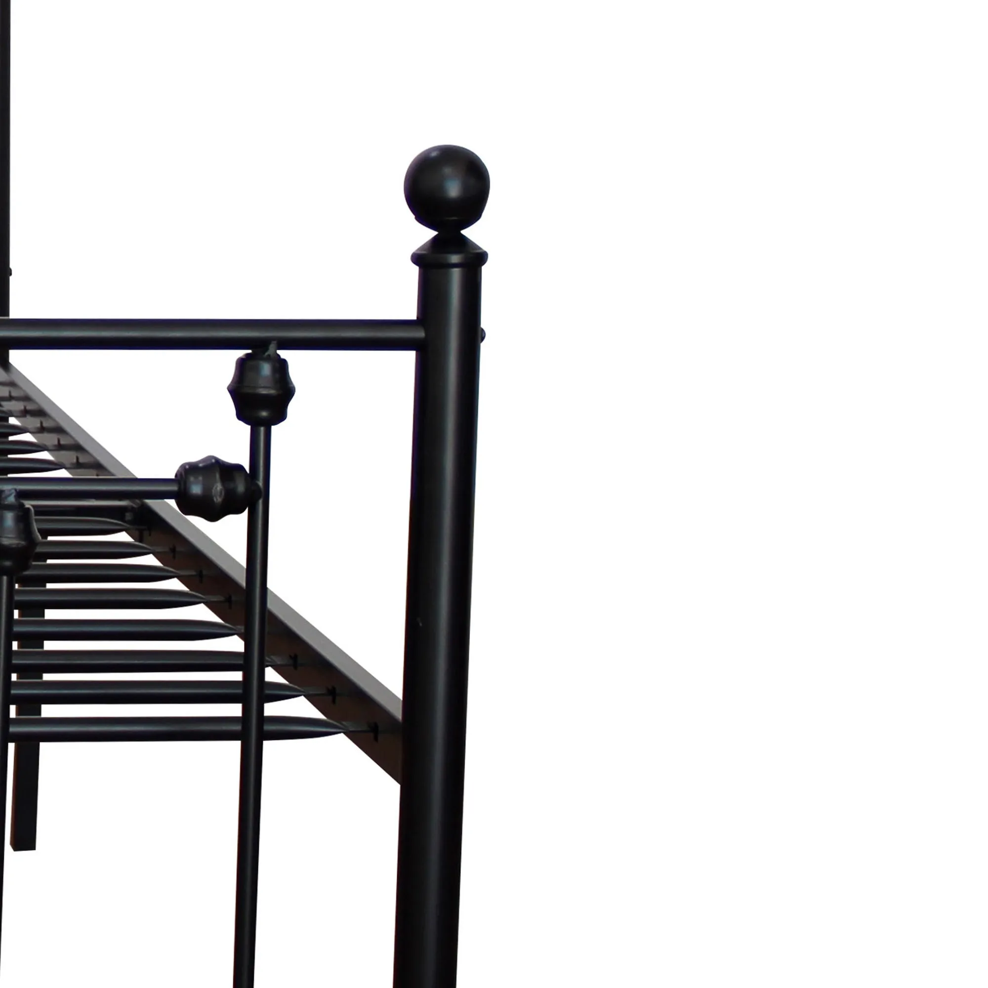 Twin Size Metal Bed Frame with Headboard and Footboard