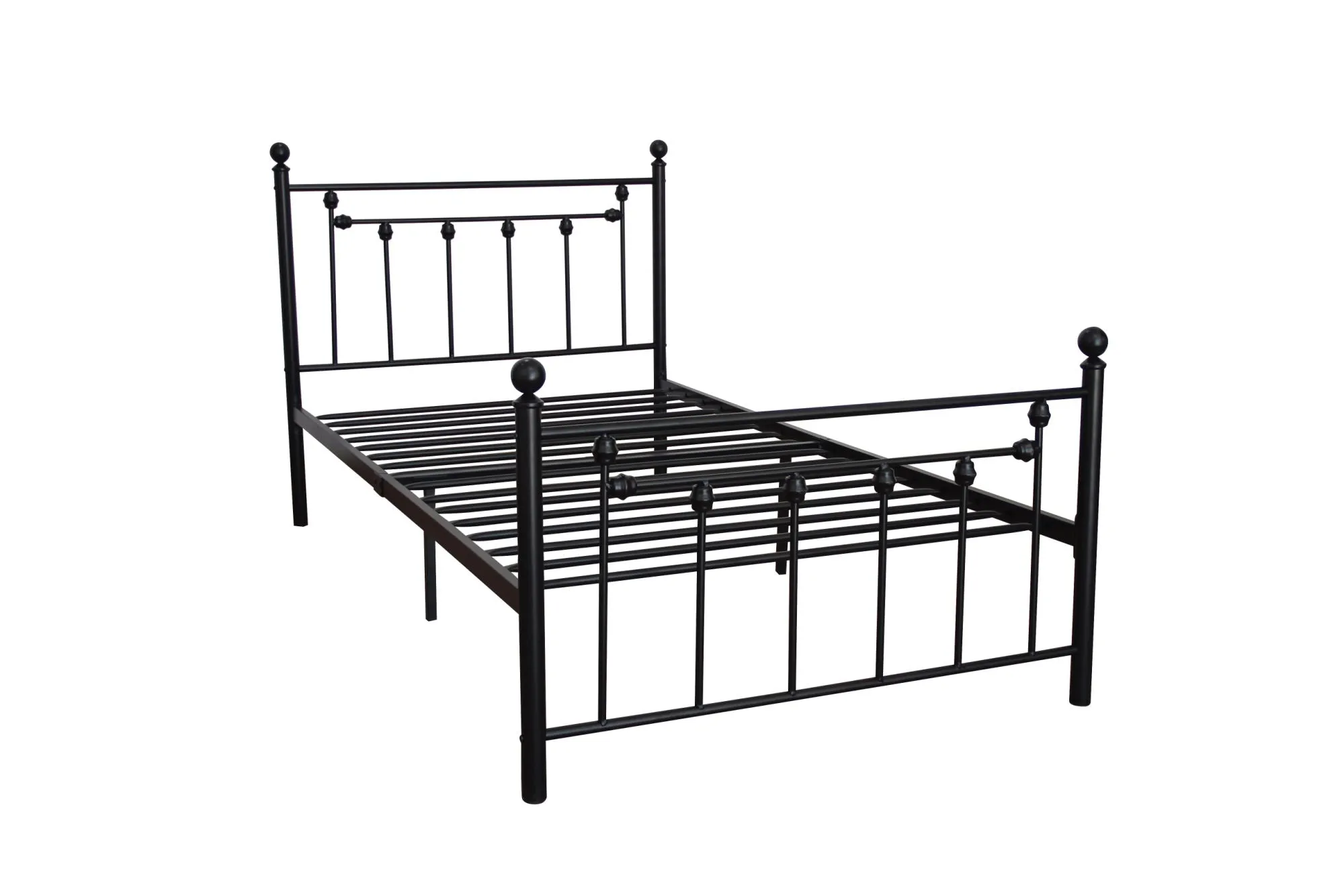 Twin Size Metal Bed Frame with Headboard and Footboard
