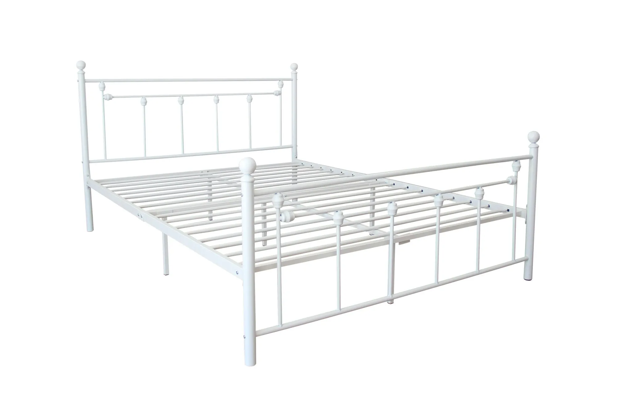 Twin Size Metal Bed Frame with Headboard and Footboard