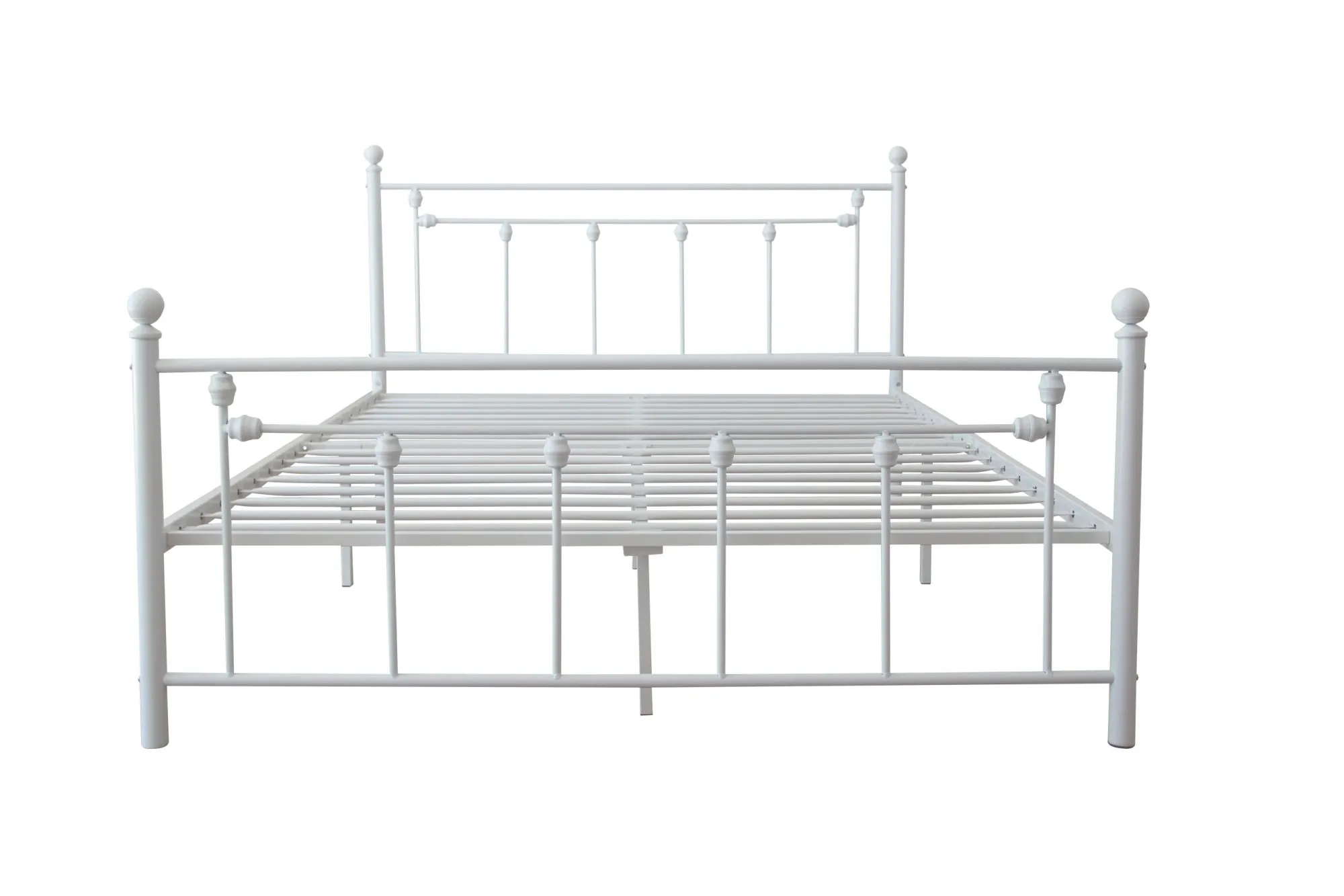 Twin Size Metal Bed Frame with Headboard and Footboard