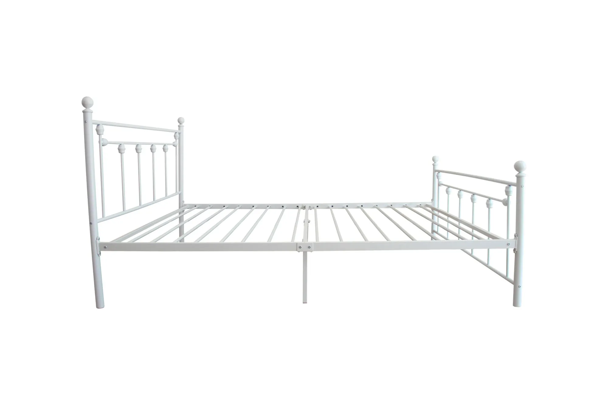 Twin Size Metal Bed Frame with Headboard and Footboard