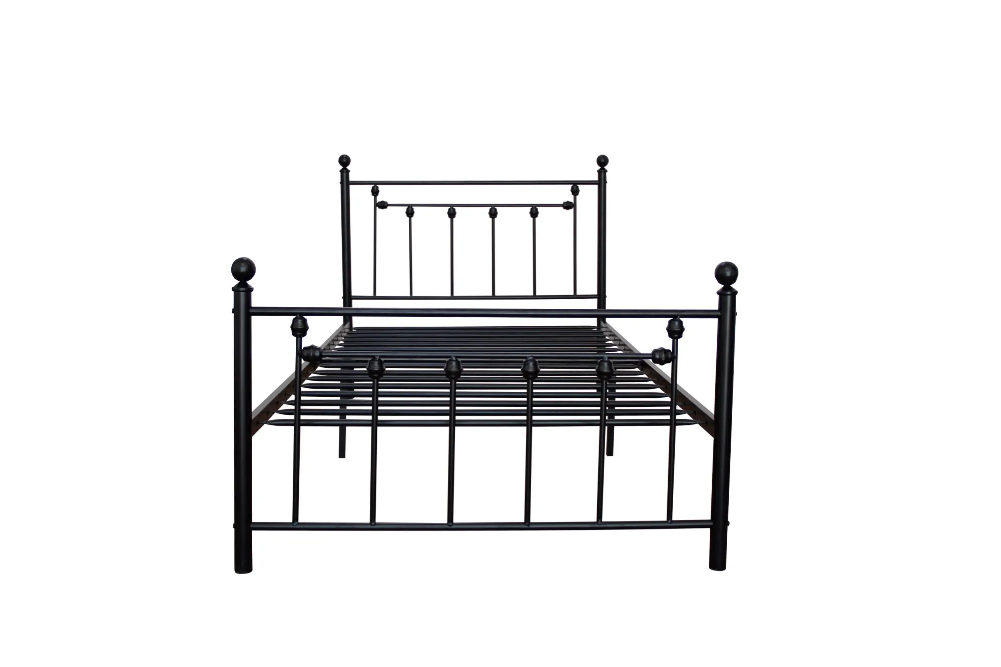 Twin Size Metal Bed Frame with Headboard and Footboard