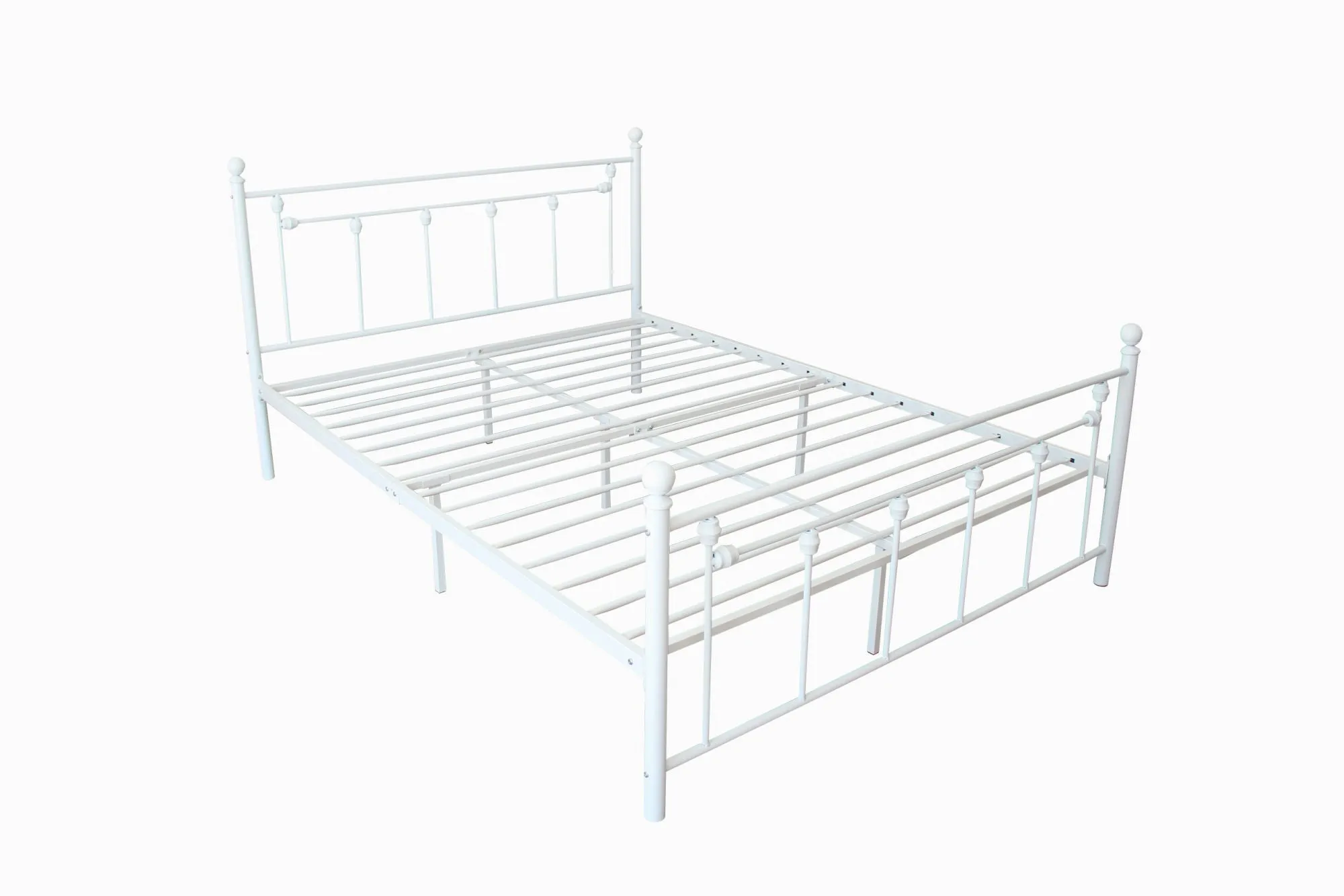 Twin Size Metal Bed Frame with Headboard and Footboard