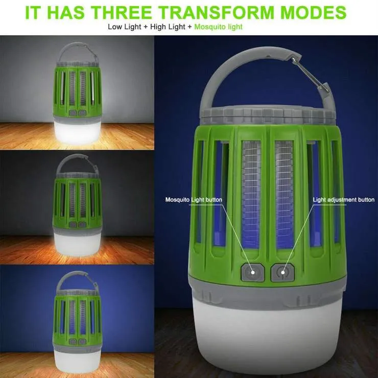 USB Charging Mosquito Killer Trap LED Night Light Lamp Bug Insect Lights Killing Pest Repeller Camping Light