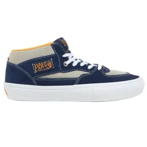 Vans Skate Half Cab Suede Skate Shoe | Navy, Smoke & Orange