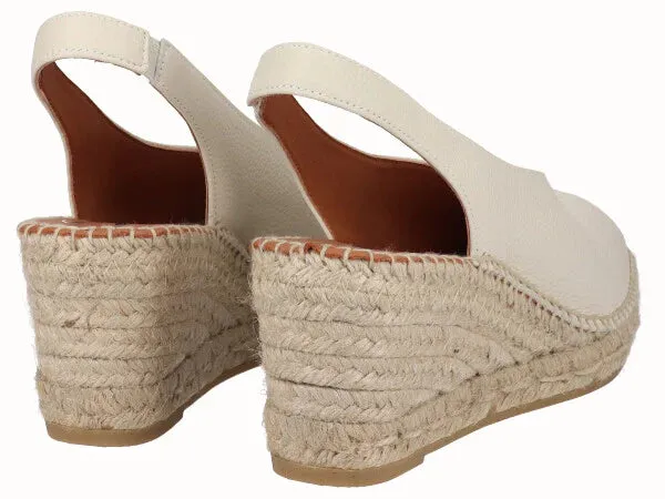 Viguera Medium High Peep Toe Espadrille Wedge Sandals