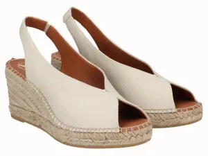Viguera Medium High Peep Toe Espadrille Wedge Sandals