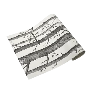 Wallpaper White Birch Tree Non-woven Wall Paper Roll