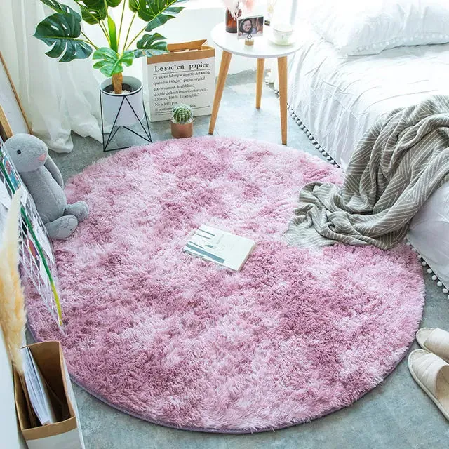 Warm Thick Round Rug Carpets