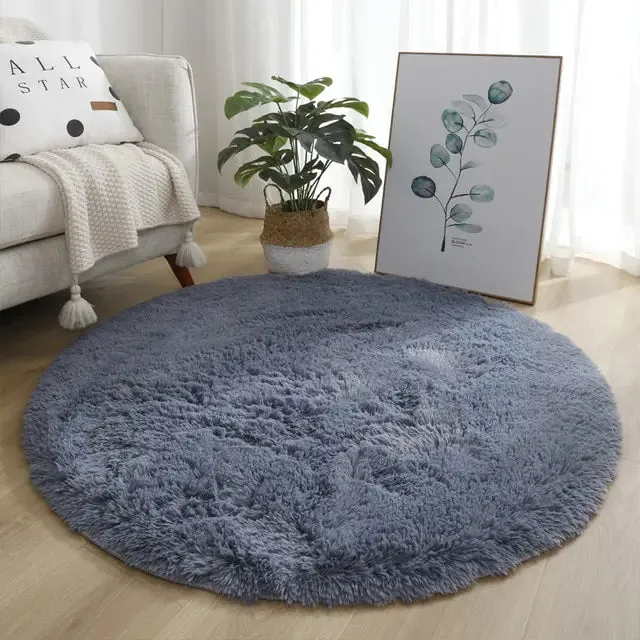 Warm Thick Round Rug Carpets