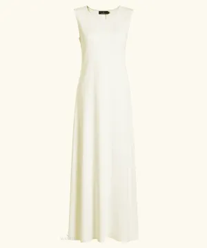 White Sleeveless Slip Dress