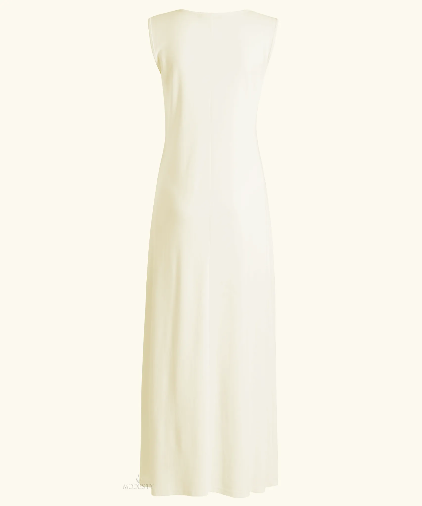 White Sleeveless Slip Dress