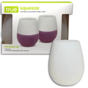 WINE GLASSES - TRUE- SQUEEZE WINE GLASSES