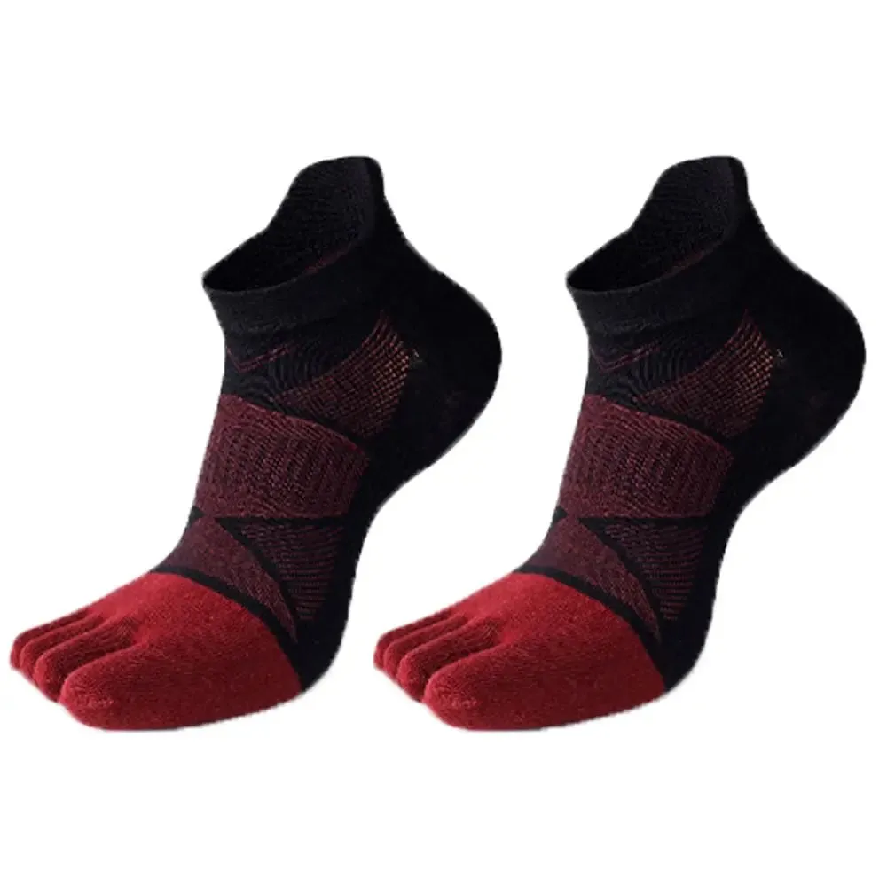 Winter Cotton Five Toe Socks for Men - Breathable and Anti-Slip Soccer Tube Socks