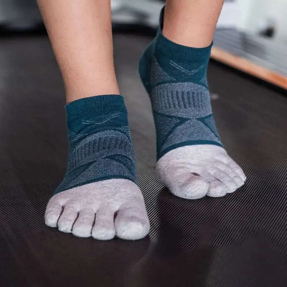 Winter Cotton Five Toe Socks for Men - Breathable and Anti-Slip Soccer Tube Socks
