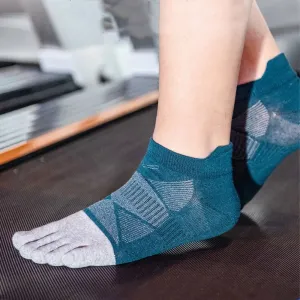 Winter Cotton Five Toe Socks for Men - Breathable and Anti-Slip Soccer Tube Socks